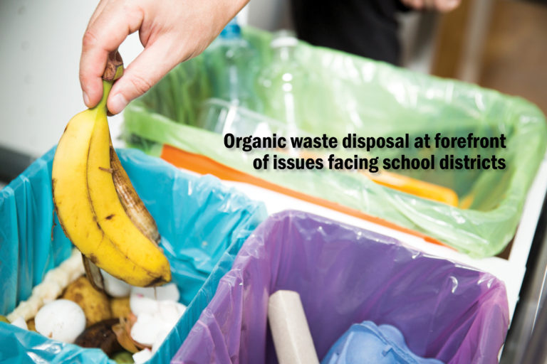 organig-waste-at-forefront-of-issues-facing-school-districts Banana Being Deposited in the Organic Waste Receptacle